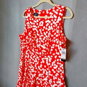 NWT AGB Print Stretch Twill Dress